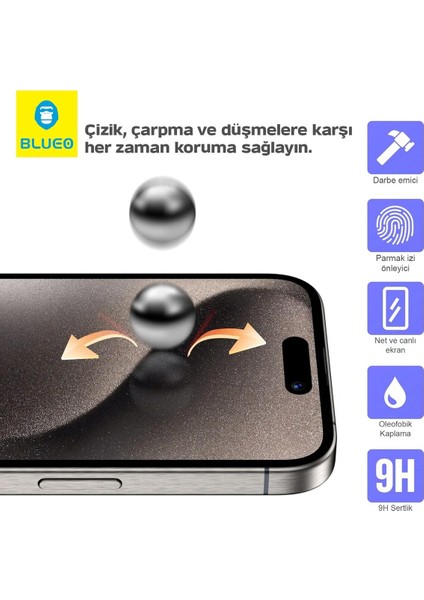 Anti-Dust App Hd iPhone 17 Air Uyumlu Ahize ve Ekran Toz Çizik Önleyici Cam Ekran Koruyucu Aparatlı