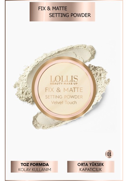 Fix & Matte Setting Powder / Sabitleyici Toz Pudra fiyatları