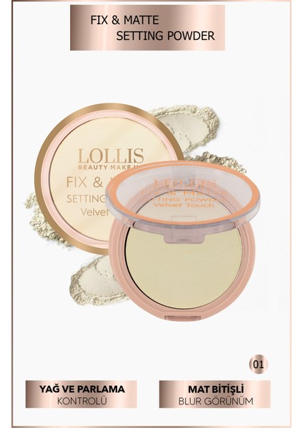 Fix & Matte Setting Powder / Sabitleyici Toz Pudra modelleri