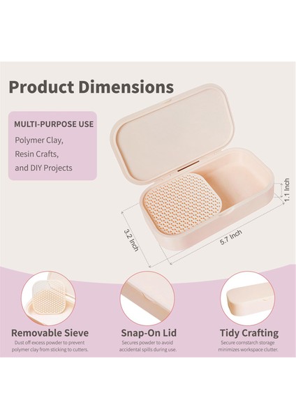 Polimer Kil Için Mısır Nişastası-Tıraş Kutusu, Yapışmaz Alet (Yurt Dışından) fiyatları