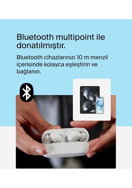 Soundform Rhythm True Wireless Kulaklıklar Dahili Mikrofon, Usb-C Hızlı Şarj, Beyaz indirimleri