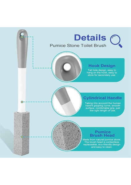 Saplı 4 Adet Tuvalet Ponza Taşı, Ponza Taşı Tuvalet Temizleyici (Yurt Dışından) modelleri
