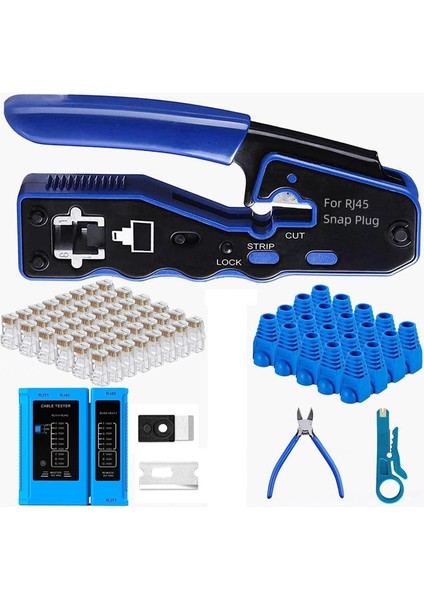 Cat5 Cat6 B Için RJ45 Sıkma Aleti Seti (Yurt Dışından)
