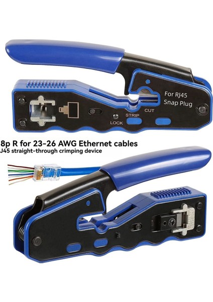 Cat5 Cat6 B Için RJ45 Sıkma Aleti Seti (Yurt Dışından) fırsatları
