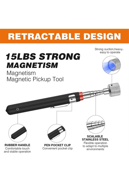 3'lü Paket Manyetik Alma Aleti, Bükülebilir Esnek Manyetik Alma Aleti (Yurt Dışından) indirimleri