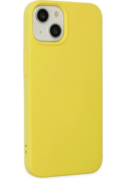 iPhone 14 Plus Kılıf Nano Içi Kadife Silikon - Sarı - A3780-7774 fiyatları