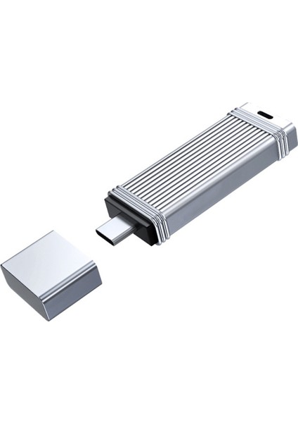 Taşınabilir Tip C Flash Sürücü 64 GB Depolama Metal U Disk Bilgisayar Için (Yurt Dışından)