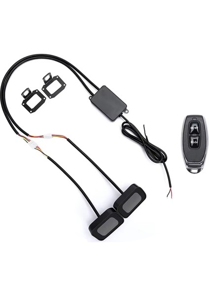 LED Şeytan Gözü Işığı Dinamik Motosiklet Aynası Şeytan Gözü Işığı B (Yurt Dışından)