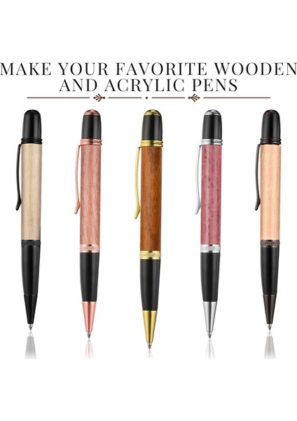 10'lu Kalem Yapım Seti 10'lu Ahşap Torna Kalem Seti Dıy Için Yedek Bakır Kalem (Yurt Dışından) modelleri