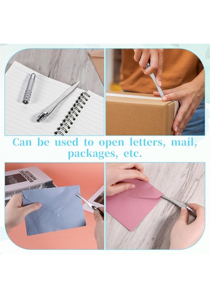 2'li Paket Metal Mektup Açacağı, Ergonomik Tutacaklı Zarf Kesici (Yurt Dışından) modelleri