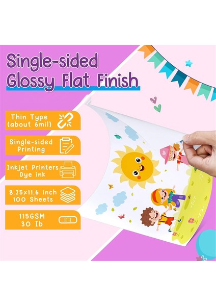 Kağıt Kıvırıcı, 9 Inç Makas, Ince Mürekkep Püskürtmeli Kağıt 100 Yaprak Pembe (Yurt Dışından) indirimleri