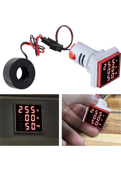 Adet 3'ü 1 Arada 60-500V 0-100A Ac Dijital Ampermetre Voltmetre (Yurt Dışından) indirimleri