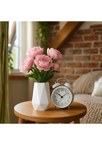 Minimalist Beton Seramik Mini Vazo – Modern Masaüstü Dekoru ve Çok Amaçlı Kullanım (10 cm )