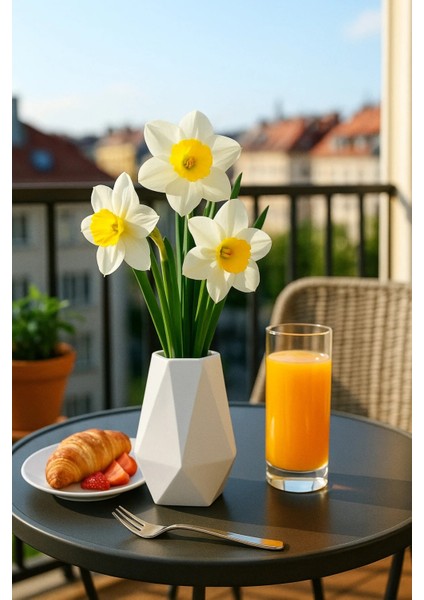 Minimalist Beton Seramik Mini Vazo – Modern Masaüstü Dekoru ve Çok Amaçlı Kullanım (10 cm ) modelleri