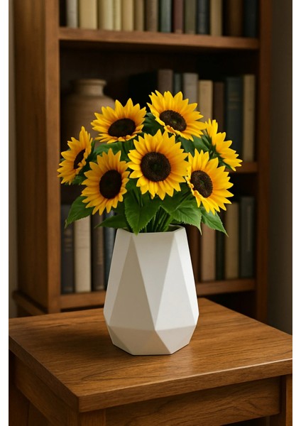 Minimalist Beton Seramik Mini Vazo – Modern Masaüstü Dekoru ve Çok Amaçlı Kullanım (10 cm ) indirimleri