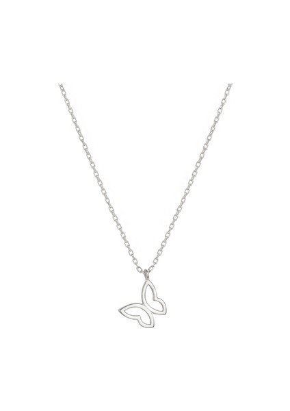 Kelebek Gümüş Kolye