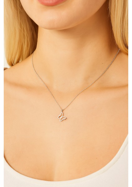 Kelebek Gümüş Kolye fiyatları