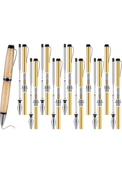 10 Parça Ahşap Torna Kalem Seti ve Yedekleri Döner Kalem Seti 10 Parça Ahşap Torna Kalem Seti (Yurt Dışından)