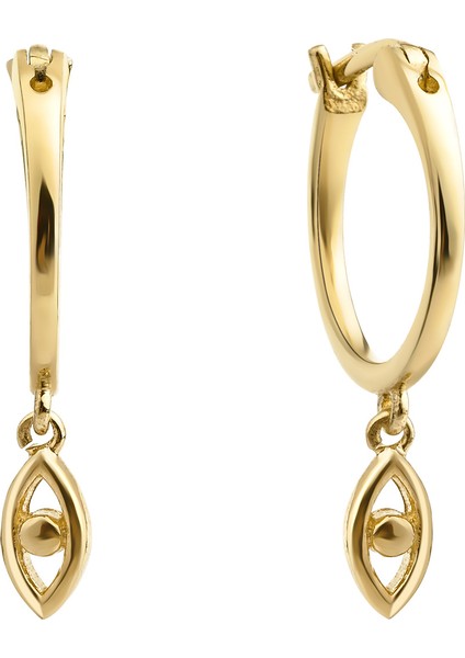 Halka Göz Gümüş Küpe