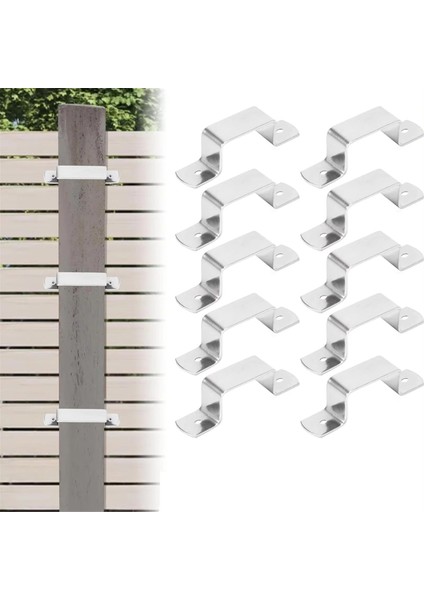 Çit Klipsleri 10 Parça Çit Destek Direği Klipsleri Donanım Onarım Aracı (Yurt Dışından) fiyatları