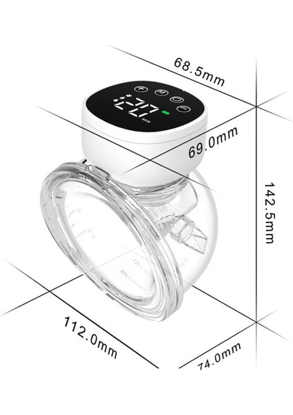 Sessiz Göğüs Pompası Giyilebilir Göğüs Pompası Ağrısız Göğüs Pompası Tam Otomatik Göğüs Pompası Elektrikli Ev Göğüs Pompası Siyah (Yurt Dışından) indirimleri