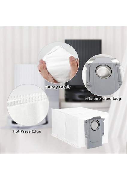 Roborock Q Revo S/q Revo Pro/q Revo Maxv/q Revo Master/q Revo Plus/q Revo Curv Elektrikli Süpürge Parçaları Için 20 Adet Paspas Pedi Toz Torbası (Yurt Dışından) modelleri