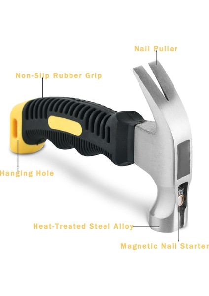 Çivi Çeşitleri Seti ve 8oz Küçük Çekiç, 650 Adet Küçük Çivi (Yurt Dışından) fırsatları