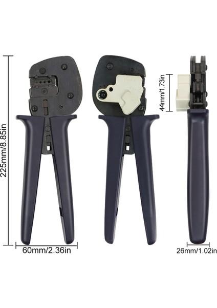 Havacılık Ağır Hizmet Tipi Terminal Sıkma Pensesi YEP-166 0,5-4 Mm² (Yurt Dışından) modelleri
