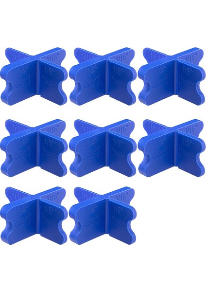 8 Parçalı Güverte Aralayıcı Aleti, 4 Kalınlıkta Güverte Tahtası Aralayıcıları, Mavi (Yurt Dışından)