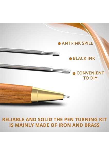 Ahşap Tornalama Kalem Setleri 10'lu Paket 10 Kalem Kılıfı - Kalem Yapma Aletleri (Yurt Dışından) modelleri