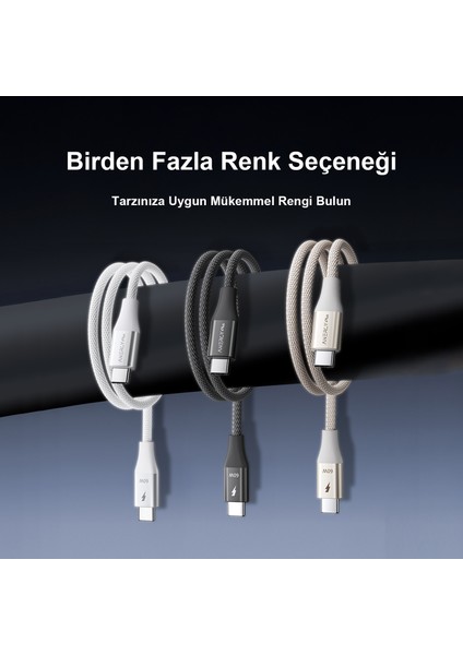 CTC60 Type-C’den Type-C’ye Manyetik Bağlantılı Şarj Kablosu 60W 1 Metre,veri ve Pd Kablosu, Ultra Hızlı Şarj, Android Için, Beyaz(1 Metre) fiyatları