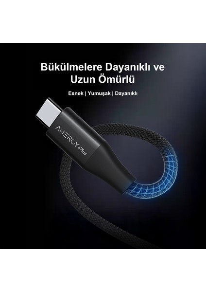 CTC60 Type-C’den Type-C’ye Manyetik Bağlantılı Şarj Kablosu 60W 1 Metre,veri ve Pd Kablosu, Ultra Hızlı Şarj, Android Için, Beyaz(1 Metre) modelleri