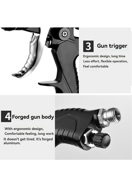 Sprey Tabancası Hvlp Hava Boya Püskürtücü Üstten Kap Sprey Tabancası Yüksek Atomizasyon B (Yurt Dışından) indirimleri