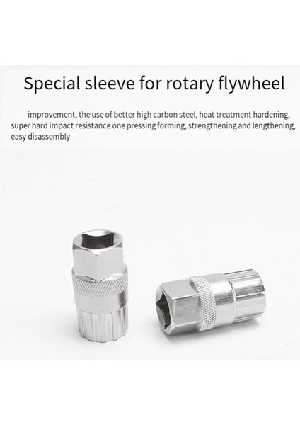 Bisiklet Kaseti Volan Kilitleme Halkası Çıkarma Aleti Gümüş (Yurt Dışından) indirimleri