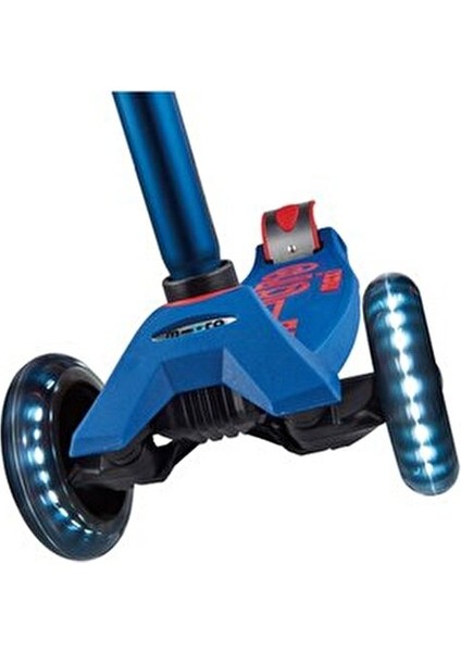 Scooter Maxi Deluxe Mavi LED Işıklı 2+ Yaş Çocuklar İçin 3 Tekerlekli fiyatları