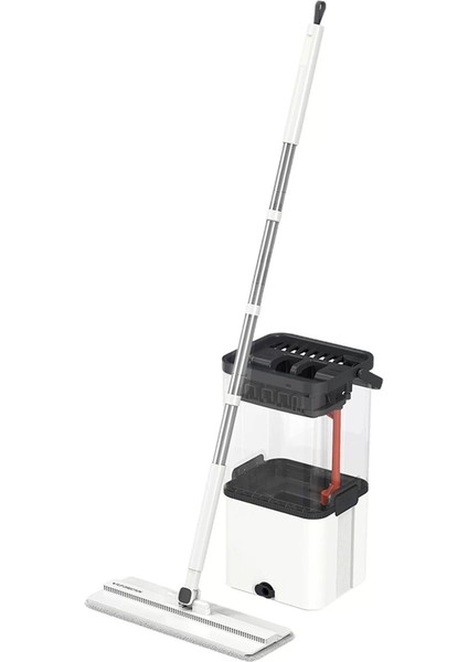 Paspas ve Kova Seti Mikrofiber Paspas Duvar Temizleyici Sıkacağı Islak Kuru (Yurt Dışından)