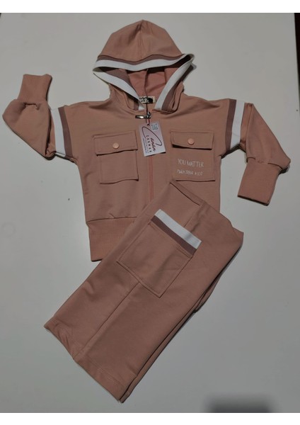 Açık Turuncu Rengi Şardonlu Çocuk Kalın Sweatshirt Takım - Rahat, Sıcak Tutucu ve Şık Tasarım fiyatları