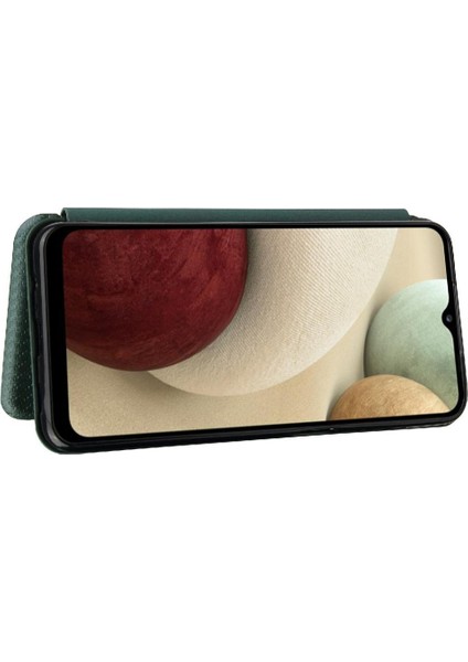 Samsung Galaxy A12/M12 Ince Karbon Fiber Dokulu Pc Hibrit Tam Koruma Darbeye Dayanıklı Kapaklı Telefon Kılıfı (Yurt Dışından) fiyatları