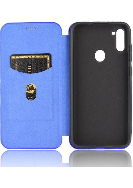 Samsung Galaxy A11 / M11 Ince Karbon Fiber Dokulu Pc Hibrit Tam Koruma Darbeye Dayanıklı Kapaklı Telefon Kılıfı (Yurt Dışından) fırsatları