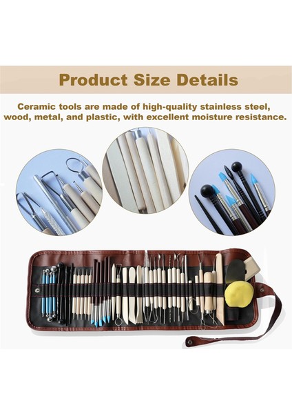43 Parça Seramik Aletleri Heykeltraşlık Için Seramik Aleti Polimer Kil Aletleri Seti (Yurt Dışından) fiyatları