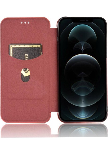 iPhone 12 Pro Ince Karbon Fiber Dokulu Pc Hibrit Tam Koruma Darbeye Dayanıklı Kapaklı Telefon Kılıfı (Yurt Dışından) fırsatları