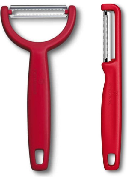 Kırmızı Soyma ve Soyacak Seti Paslanmaz Çelik Malzeme ile 2 Parça