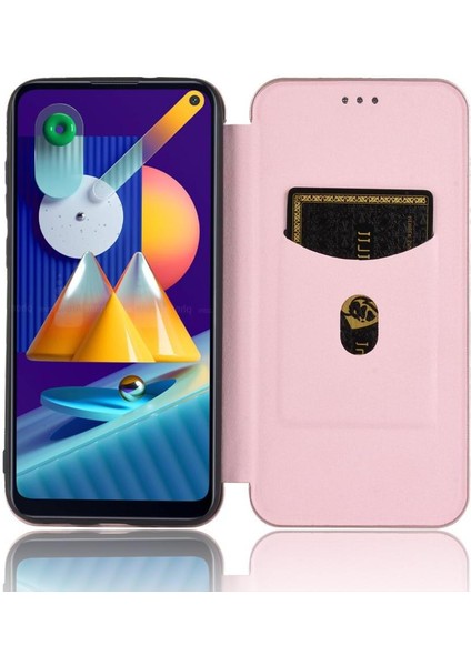 Samsung Galaxy A11 / M11 Ince Karbon Fiber Dokulu Pc Hibrit Tam Koruma Darbeye Dayanıklı Kapaklı Telefon Kılıfı (Yurt Dışından) fırsatları