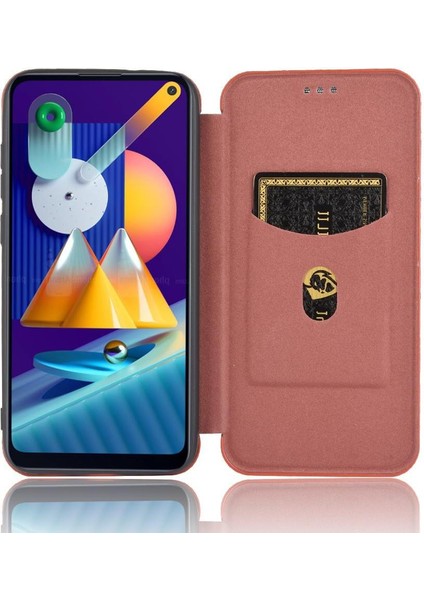Samsung Galaxy A11 / M11 Ince Karbon Fiber Dokulu Pc Hibrit Tam Koruma Darbeye Dayanıklı Kapaklı Telefon Kılıfı (Yurt Dışından) indirimleri