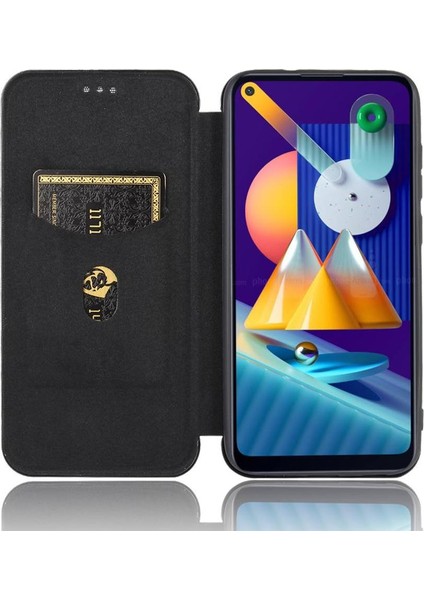 Samsung Galaxy A11 / M11 Ince Karbon Fiber Dokulu Pc Hibrit Tam Koruma Darbeye Dayanıklı Kapaklı Telefon Kılıfı (Yurt Dışından) indirimleri