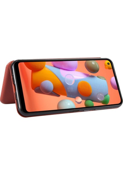 Samsung Galaxy A11 Ince Karbon Fiber Dokulu Pc Hibrit Tam Koruma Darbeye Dayanıklı Kapaklı Telefon Kılıfı (Yurt Dışından) modelleri