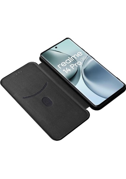 Realme 14 Pro Ince Karbon Fiber Dokulu Pc Hibrit Tam Koruma Darbeye Dayanıklı Kapaklı Telefon Kılıfı (Yurt Dışından) fırsatları