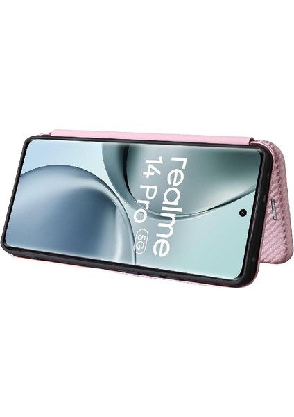 Realme 14 Pro Ince Karbon Fiber Dokulu Pc Hibrit Tam Koruma Darbeye Dayanıklı Kapaklı Telefon Kılıfı (Yurt Dışından) fırsatları