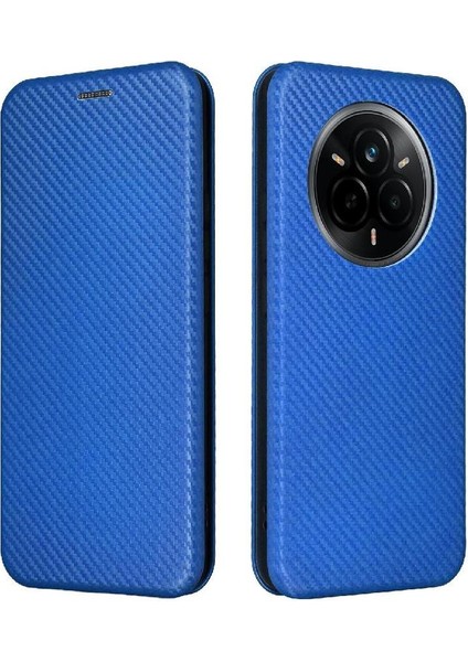 Realme 14 Pro Ince Karbon Fiber Dokulu Pc Hibrit Tam Koruma Darbeye Dayanıklı Kapaklı Telefon Kılıfı (Yurt Dışından)