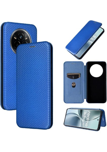 Realme 14 Pro Ince Karbon Fiber Dokulu Pc Hibrit Tam Koruma Darbeye Dayanıklı Kapaklı Telefon Kılıfı (Yurt Dışından) fiyatları